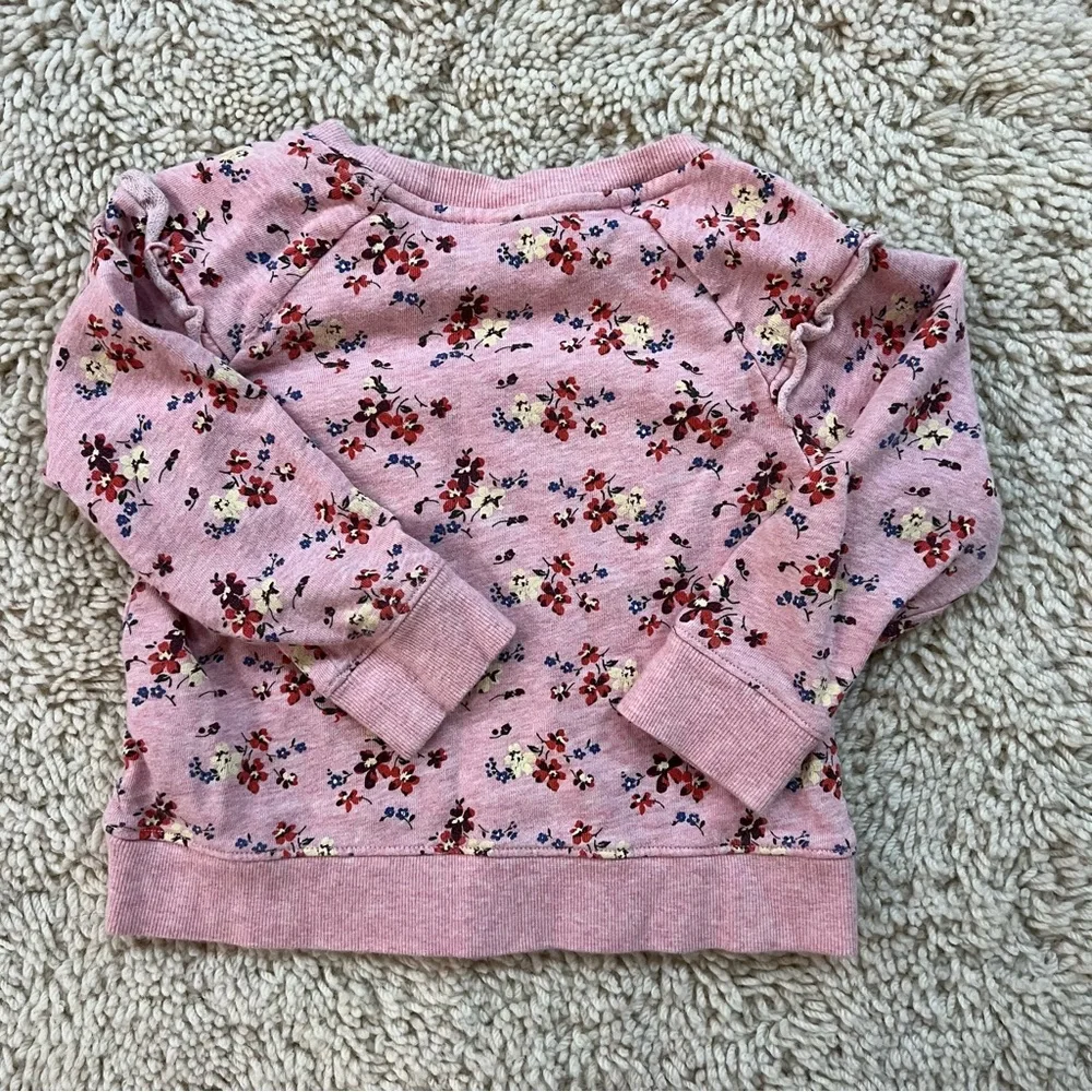 GAP | Girls’ Floral Ruffle Crewneck Sweatshirt